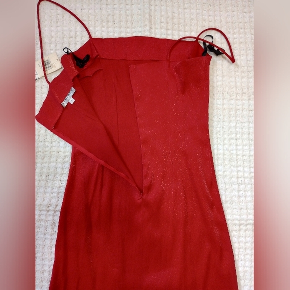 NWT Red Rampage Women's Cocktail Dress with Side Slits and Sequin Hem | Size 7 - Picture 5 of 14